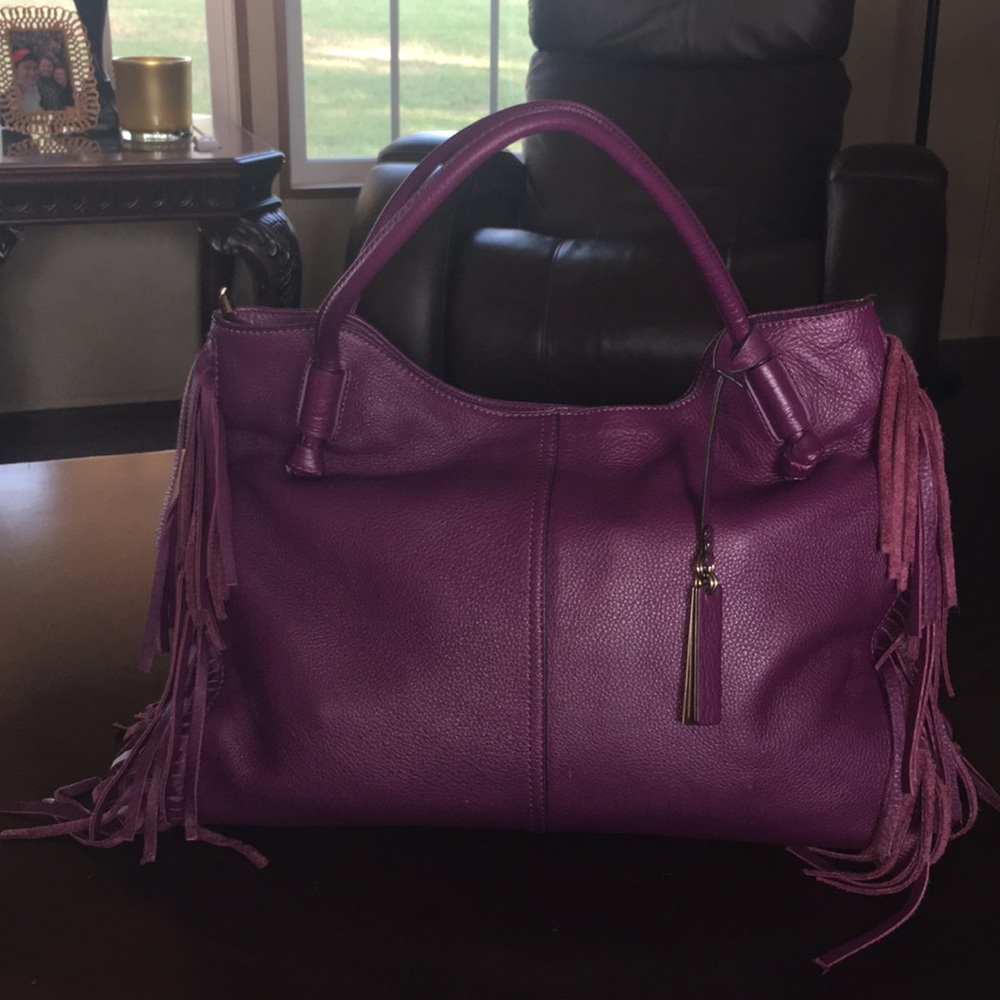 Vince Camuto purple leather bag